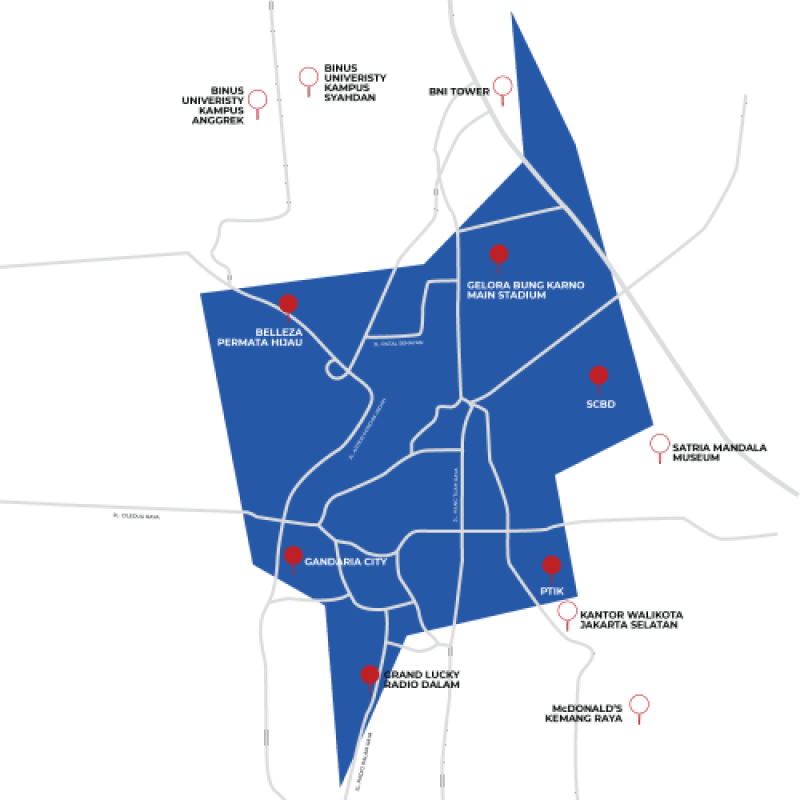 Senayan map