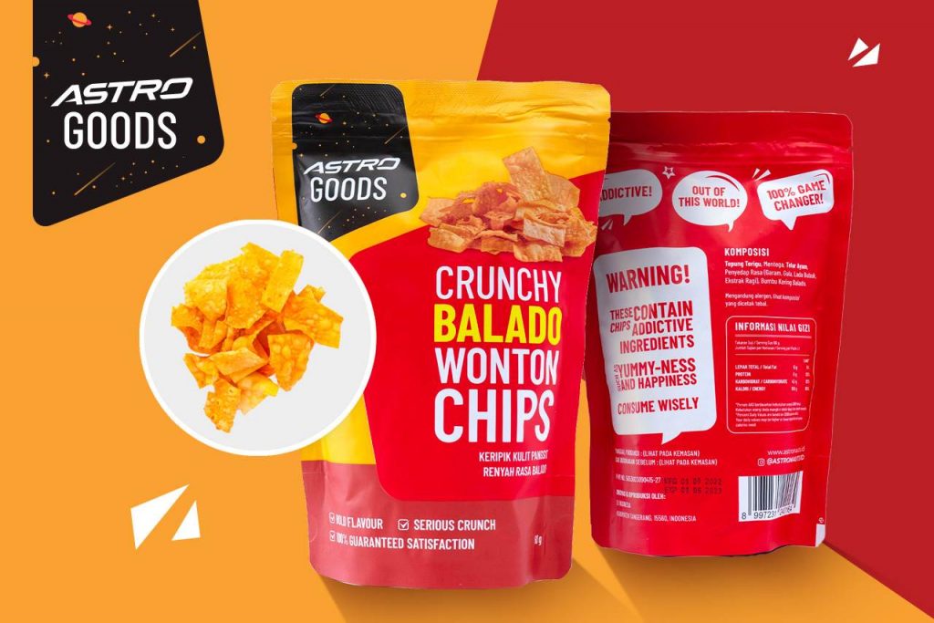 Astro Goods Crunchy Balado Wonton Chips
