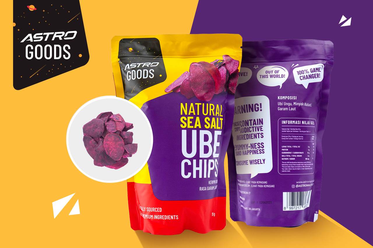 Astro Goods Natural Sea Salt Ube Chips
