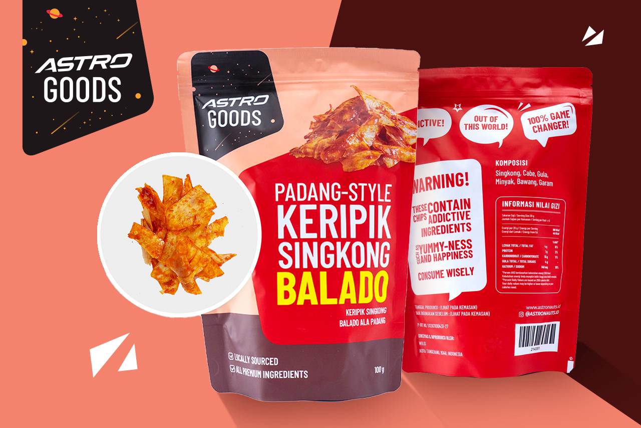 Astro Goods Padang Style Keripik Singkong Balado