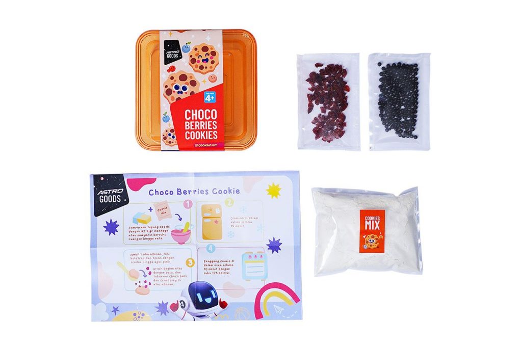 Isi Paket Astro Choco Berries Cookies Kit