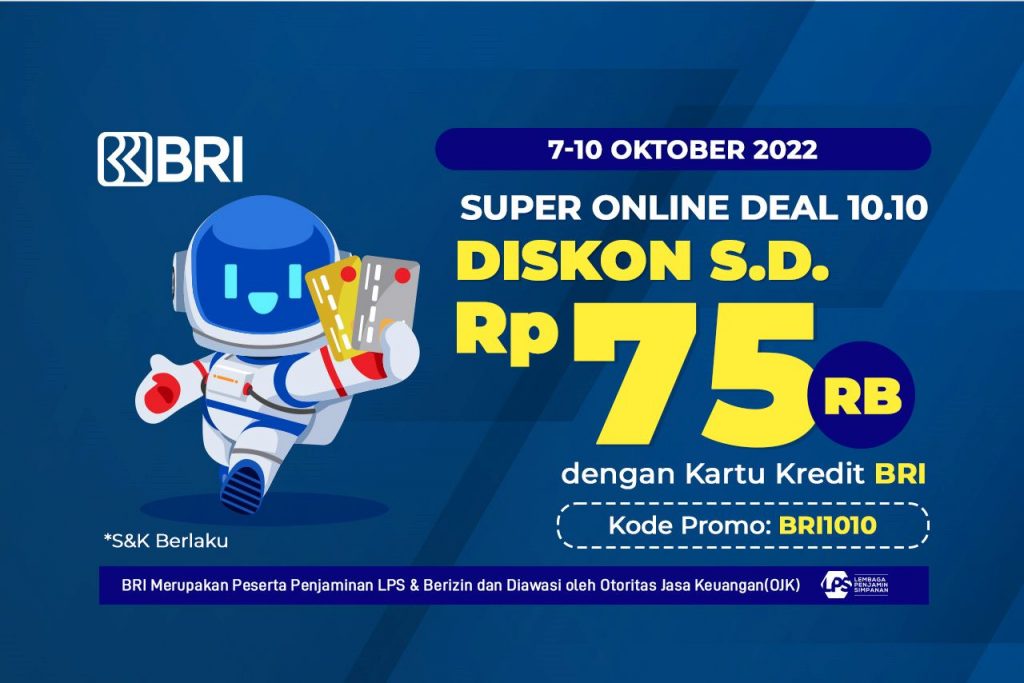 Belanja di Astro Dapat Diskon 10.10 Pakai Kartu Kredit BRI