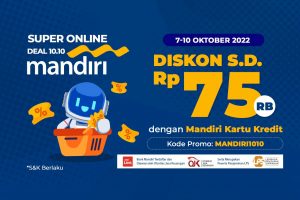 Dapatkan Promo Potongan Harga Spesial 10.10 dengan Mandiri Kartu Kredit