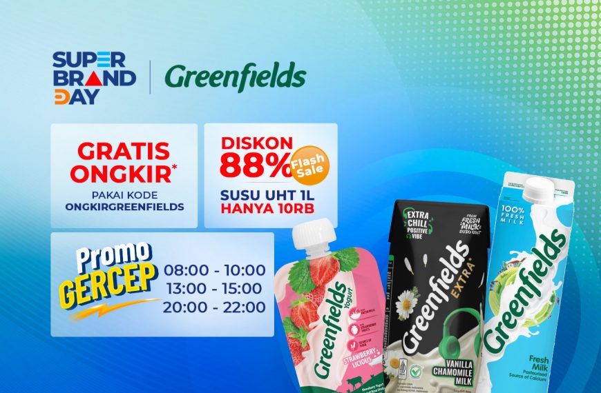 Super Brand Day Grenfields: Nikmati Diskon 50%, Flash Sale,dan Repost & Win Berhadiah! 