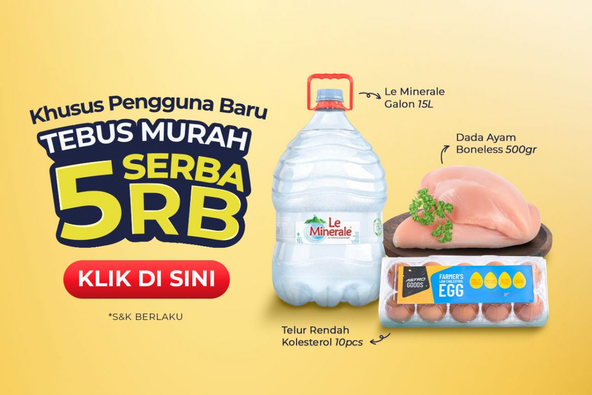 Khusus Pengguna Baru, Nikmati Diskon Serba 5 Ribu! - Official ...